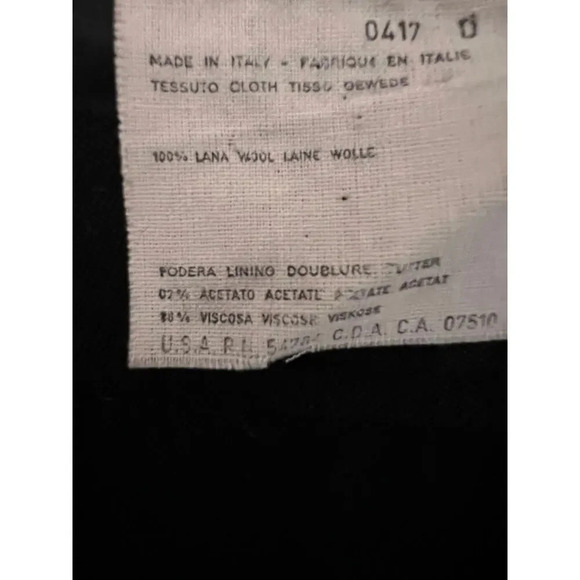 Valentino Sz,12/46 made in Italy wool seamed flared a-line couture lined Vintage - Picture 6 of 7